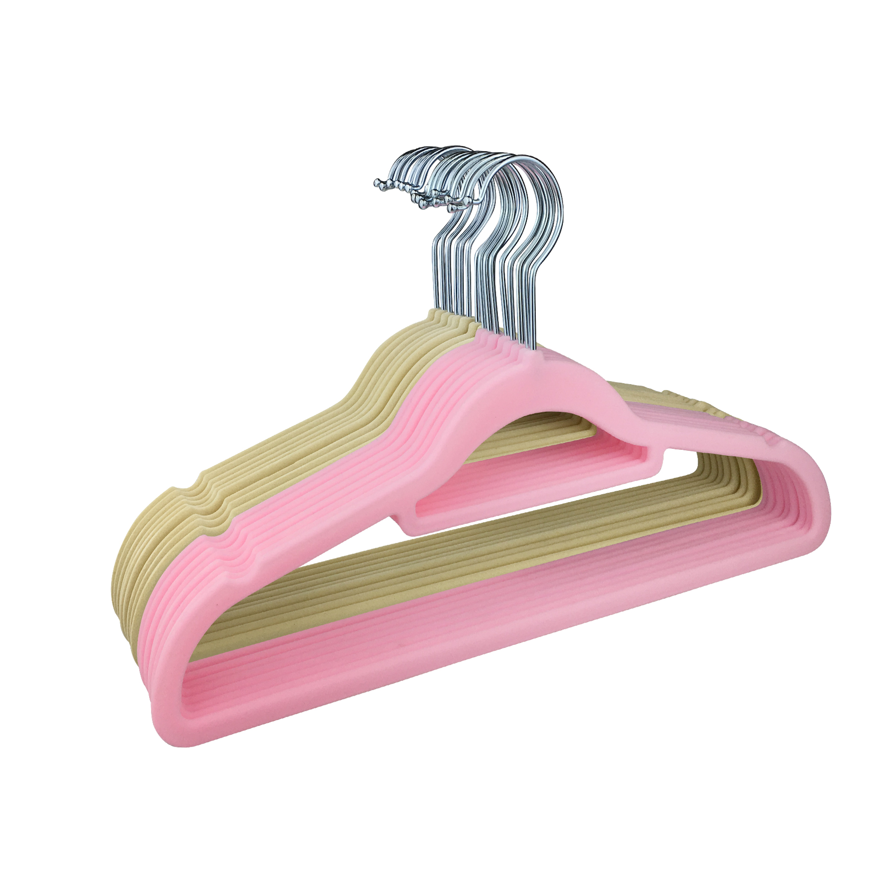 环保植绒防滑衣架衣柜衣服架20支