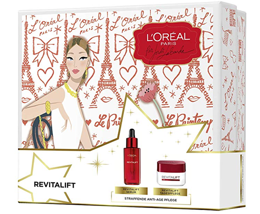 loréal paris巴黎欧莱雅复颜美白精华液 复颜日霜 亚马逊定制礼盒