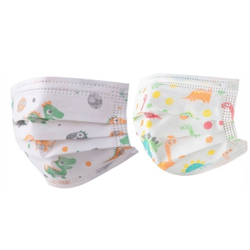 【50只】儿童专用三层卡通熔喷布一次性口罩
