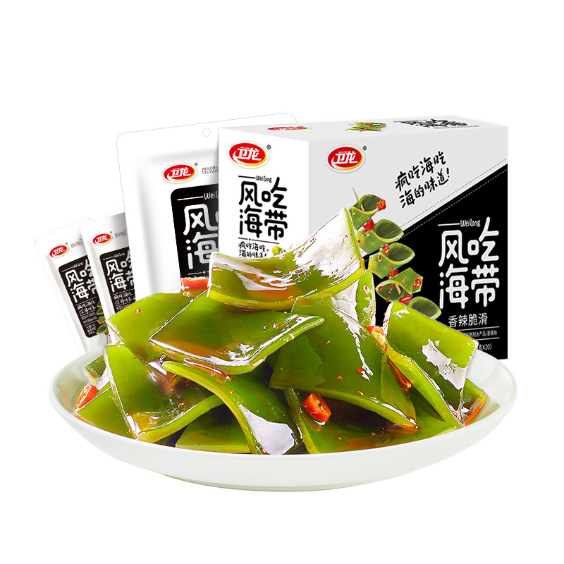 【卫龙旗舰店】风吃海带12包168g