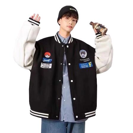 69.9元包邮！Jeanswest Z+ 情侣款复古美式飞行员夹克外套/棒球服夹克 多色