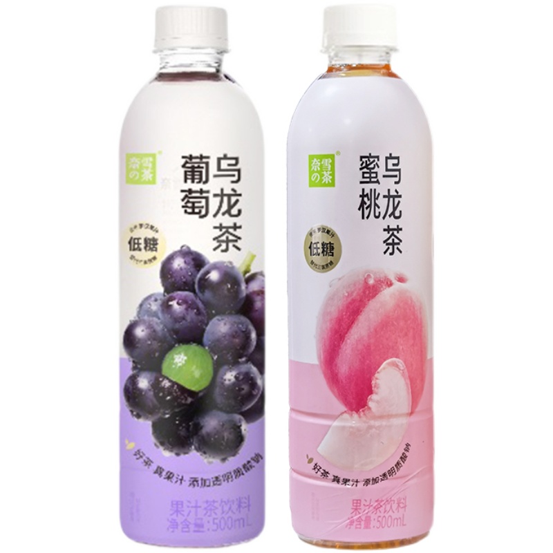 奈雪的茶葡萄蜜桃乌龙果汁茶15瓶