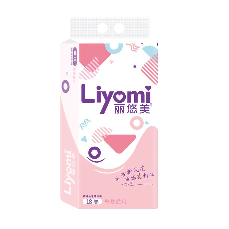 丽悠美大卷卫生纸原木18卷