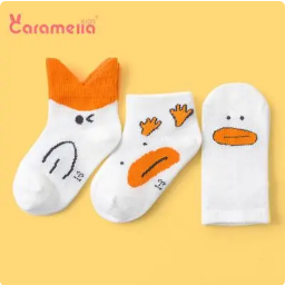 5.9元包邮！caramella儿童袜三双装