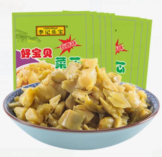 9.9元包邮！李记 下饭菜芯8袋640g