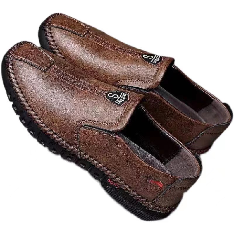 2022年春季新款皮鞋防滑工作鞋商务休闲男鞋