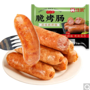 13.9元！绘味人间佳凯联名 火山石烤肠 原味 500g 10根装