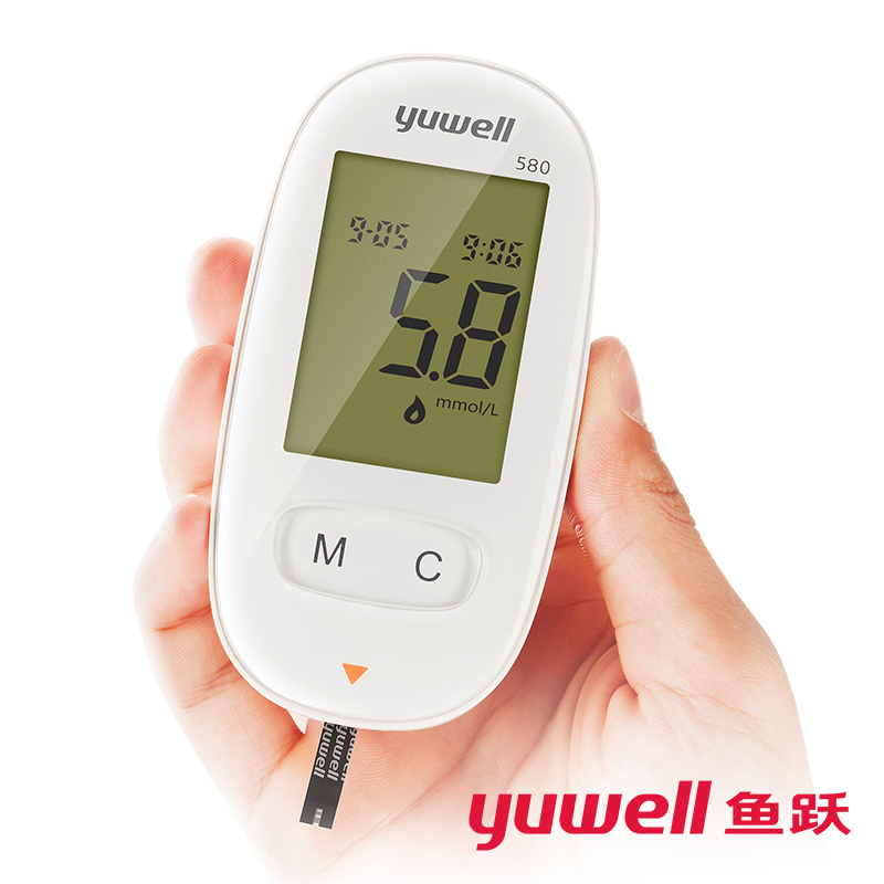 【鱼跃】血糖测试仪580型血糖试纸100片