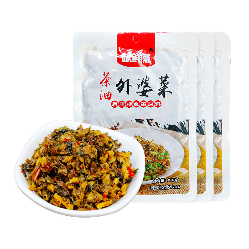 【第2份半价第三件0元】湘西茶油外婆菜210g