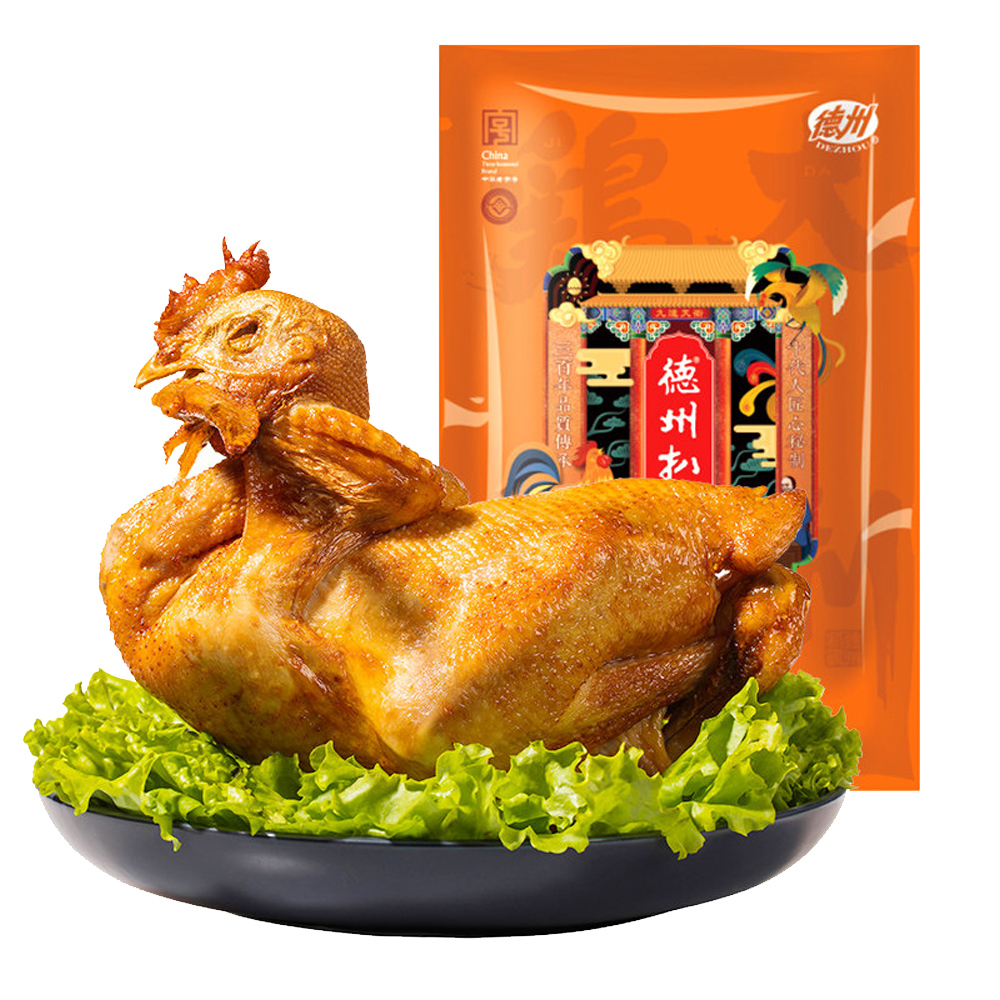 【2件5折】德州扒鸡五香童子脱骨扒鸡500g