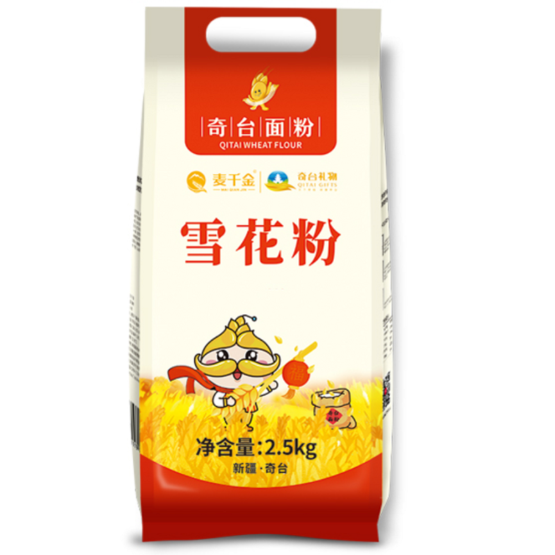 【烈儿推荐】新疆奇台雪花粉面粉5斤