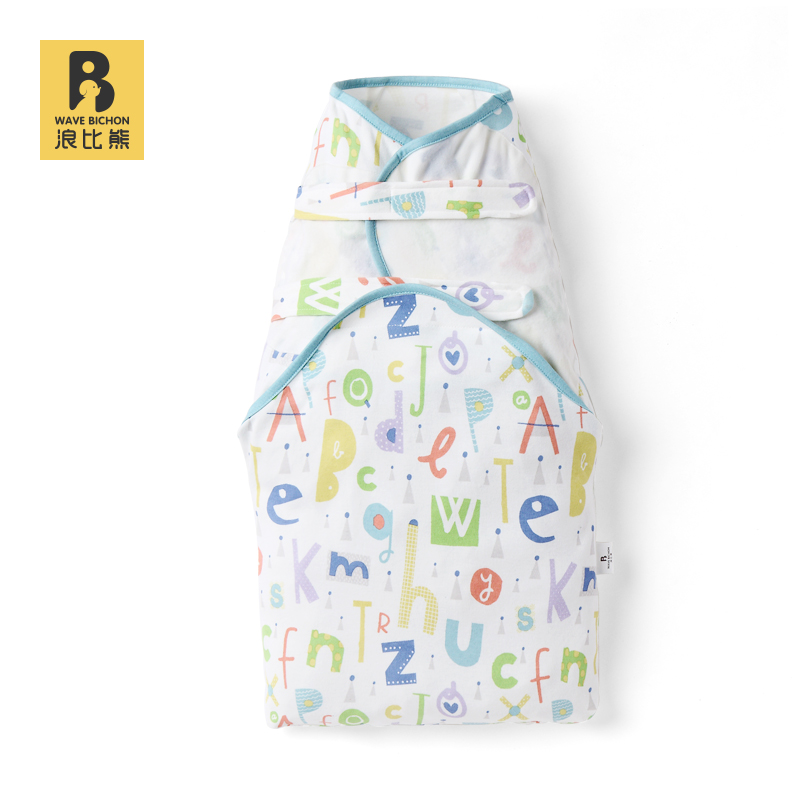浪比熊新生儿防惊跳睡袋襁褓包巾被