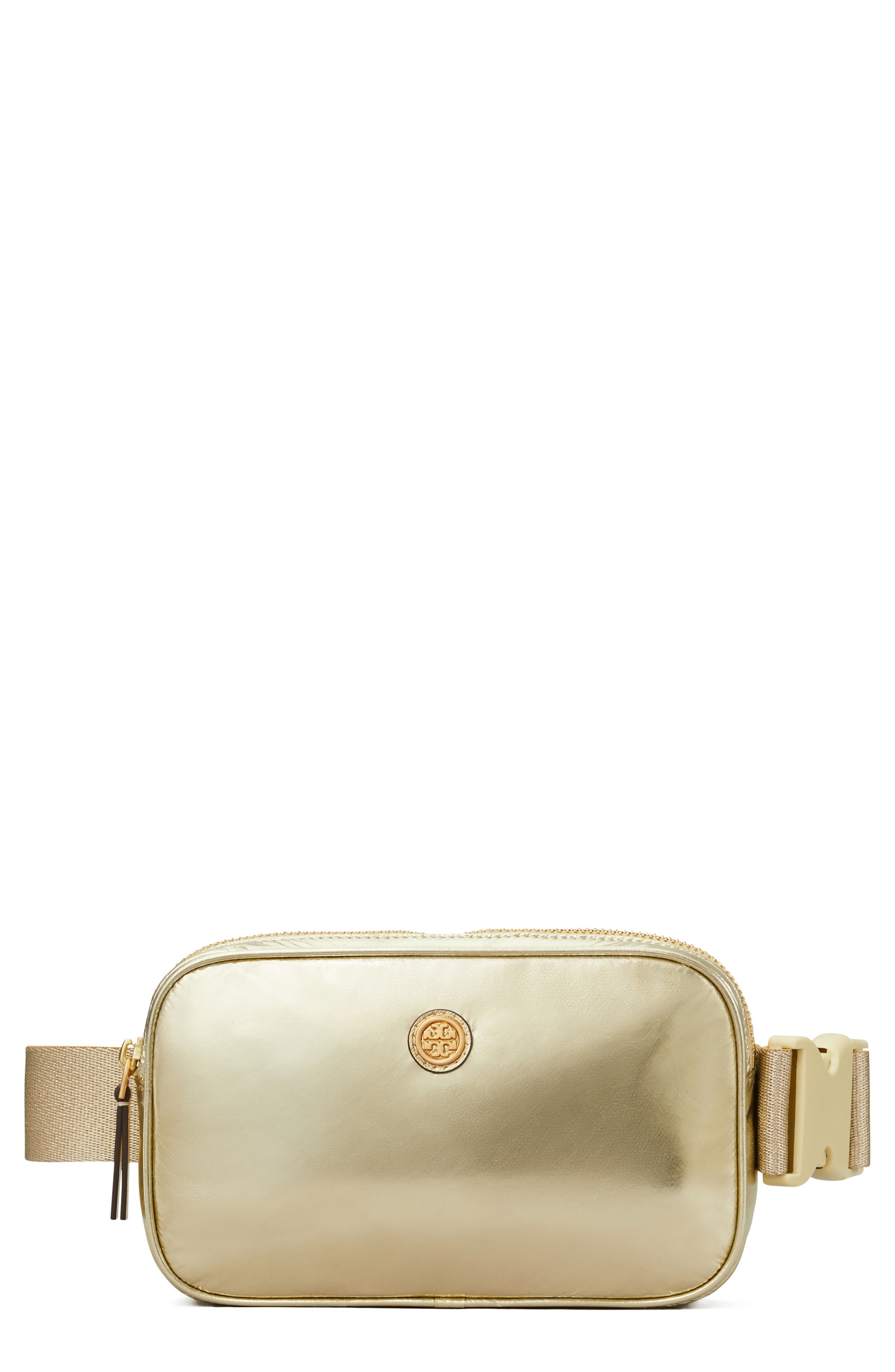 Tory Burch Virginia Metallic Nylon Belt Bag