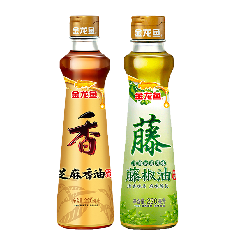 金龙鱼芝麻香油220ml+藤椒油220ml