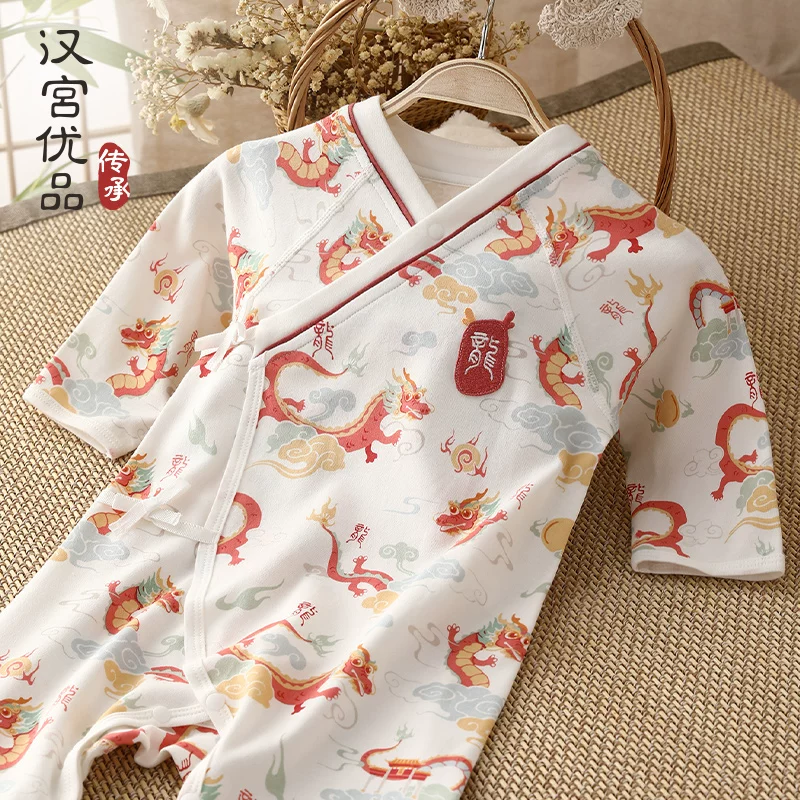 新生儿连体衣春秋季纯棉