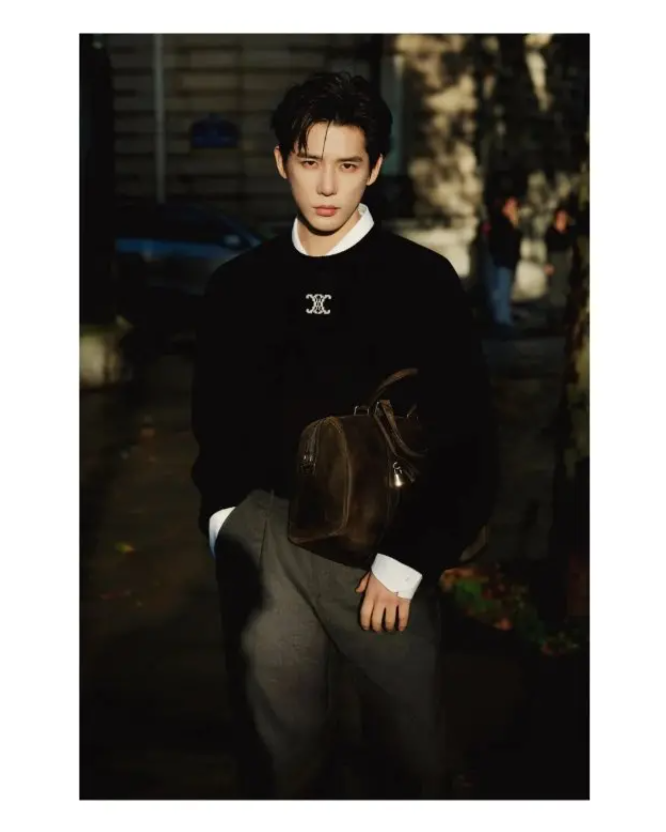 Velvet's 24S haul: Half-zip hoodie with white tee layering