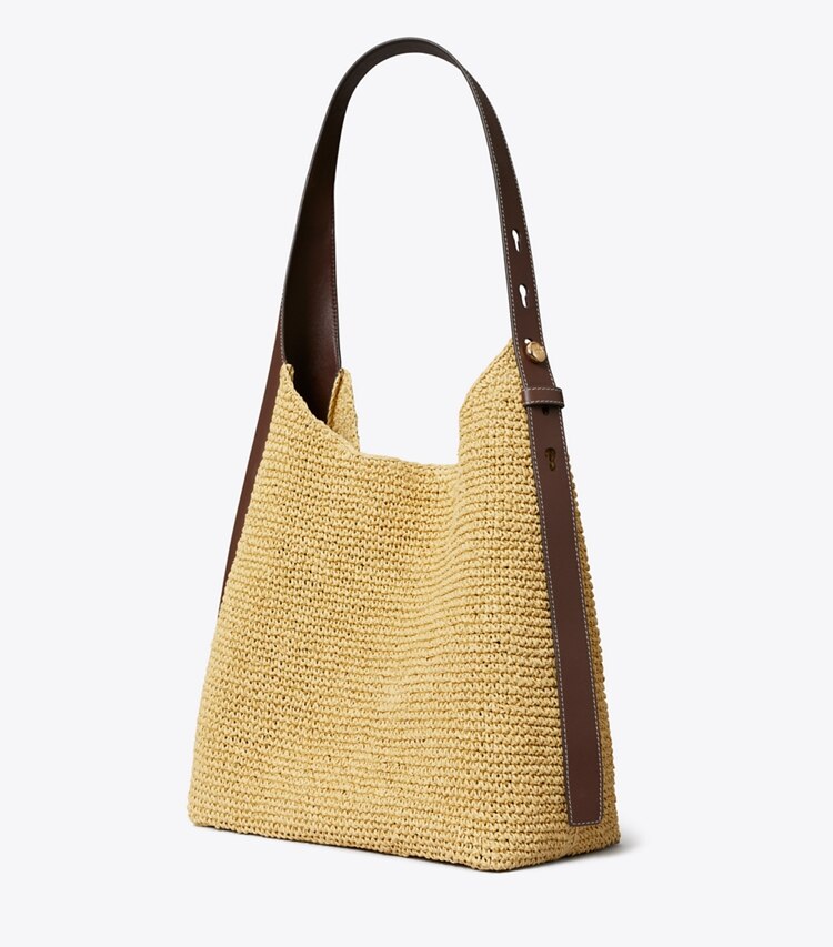 tory burch Romy Woven Hobo 单肩包 Natural OS