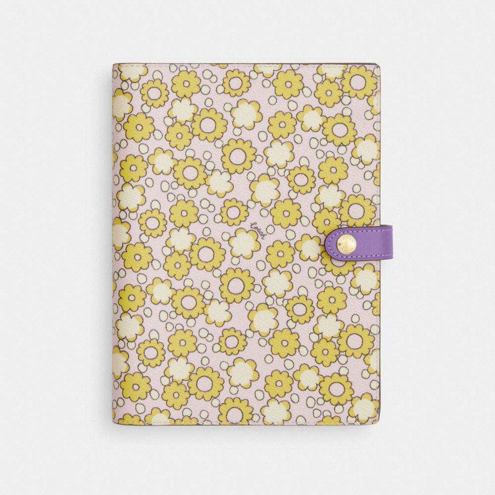 coach notebook with floral print CBM00-IMY2K
