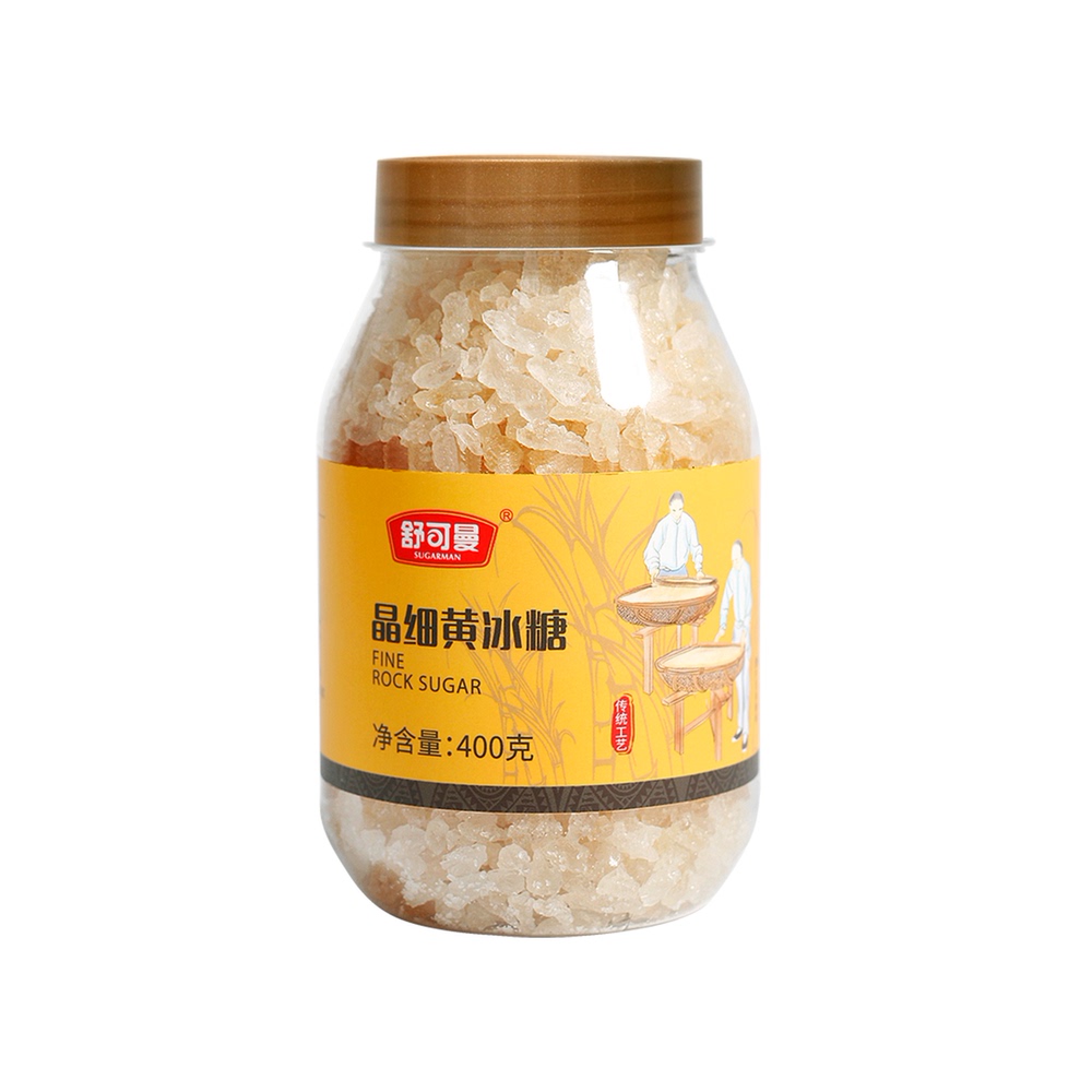 舒可曼晶细黄冰糖400g小粒