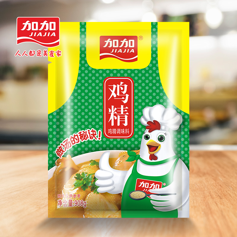 返3元猫卡！加加调味料鸡精908g大袋装