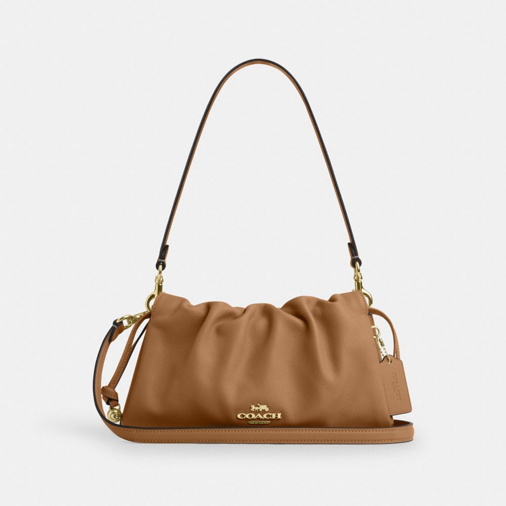 coach faye shoulder bag with ruching CV529-IMT7J