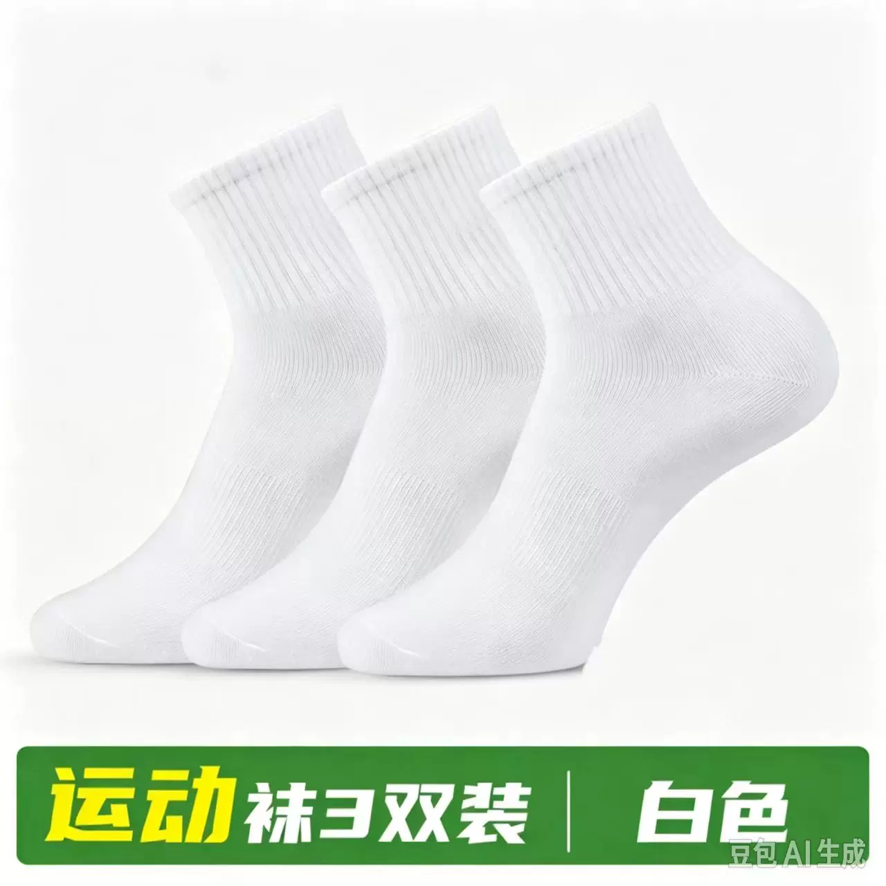 网眼运动袜3双