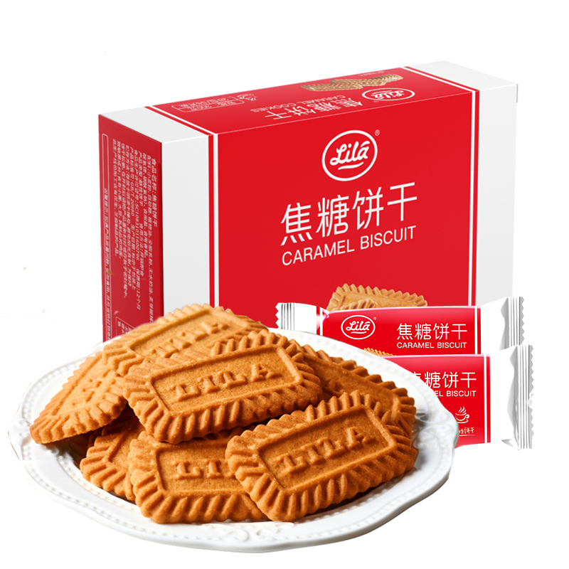 【利拉】比利时风味焦糖饼干300g