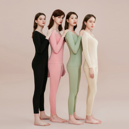 36元包邮！三福 修身发热无缝内衣秋衣套装