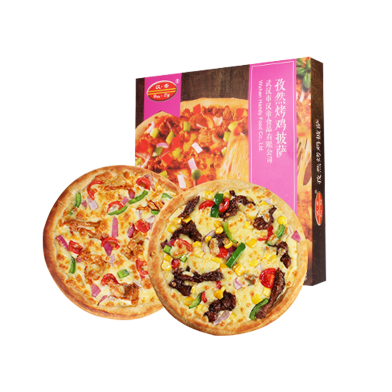 【汉帝】多口味加热即食披萨190g*3盒