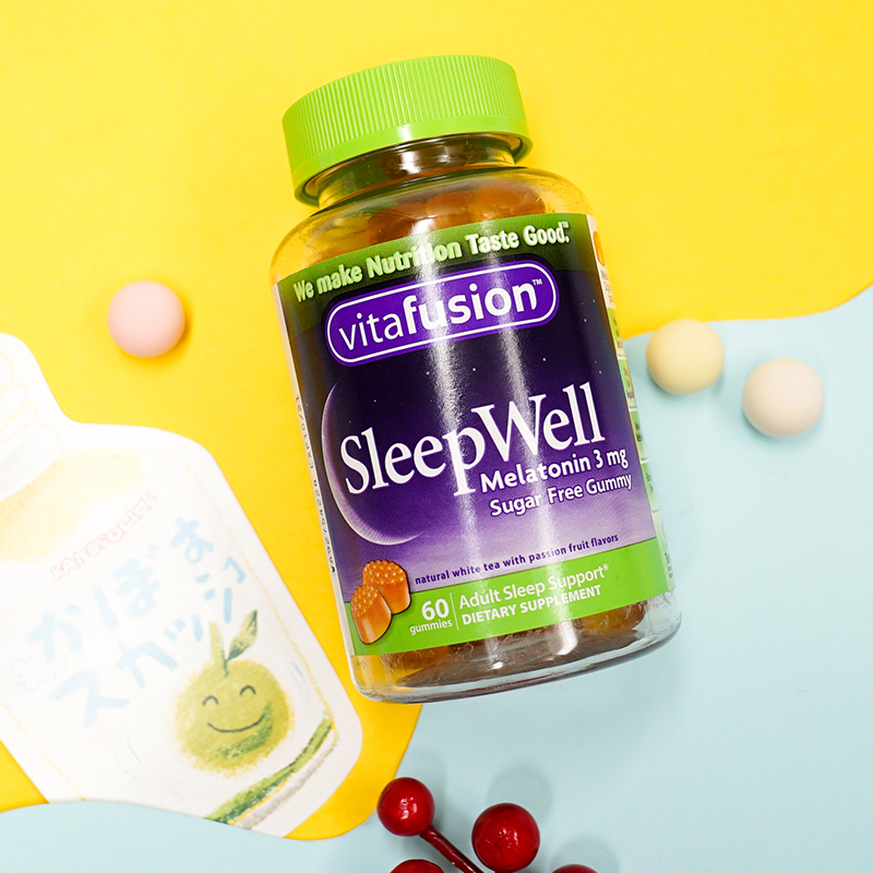 VitafusionSleepWell褪黑素软糖色素60粒*2