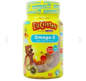 Lil Critters Omega-3-60粒装软糖