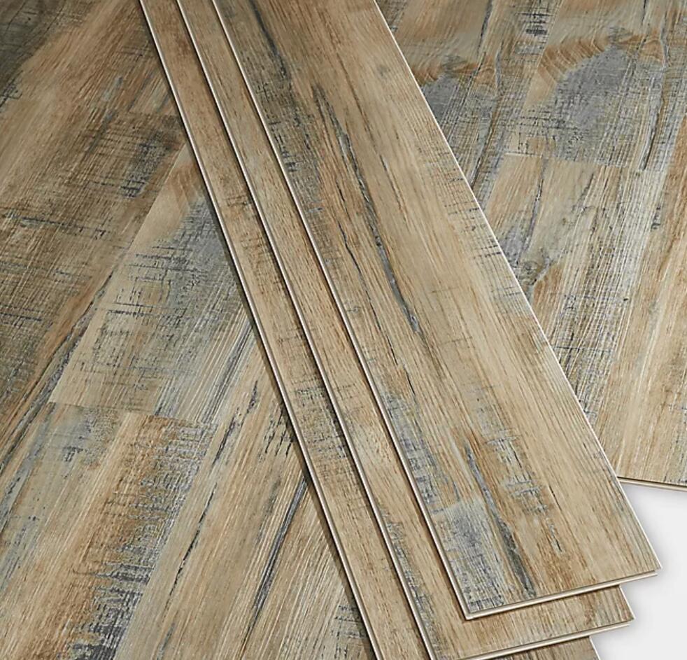 GoodHome Baila Distressed brown oak Wood effect 地板