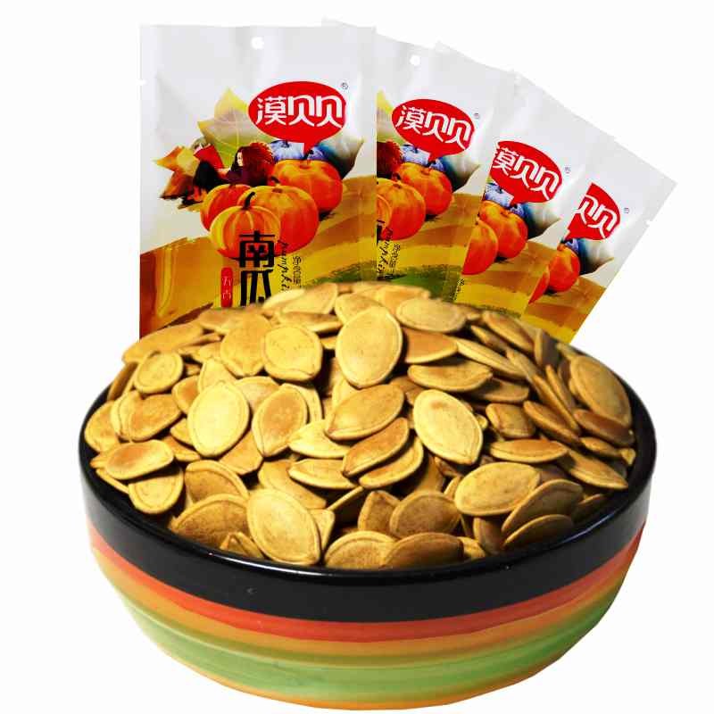 漠贝贝 大片南瓜子 五香味128克X4袋