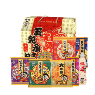16.9元包邮！旺旺米果零食大礼包935g