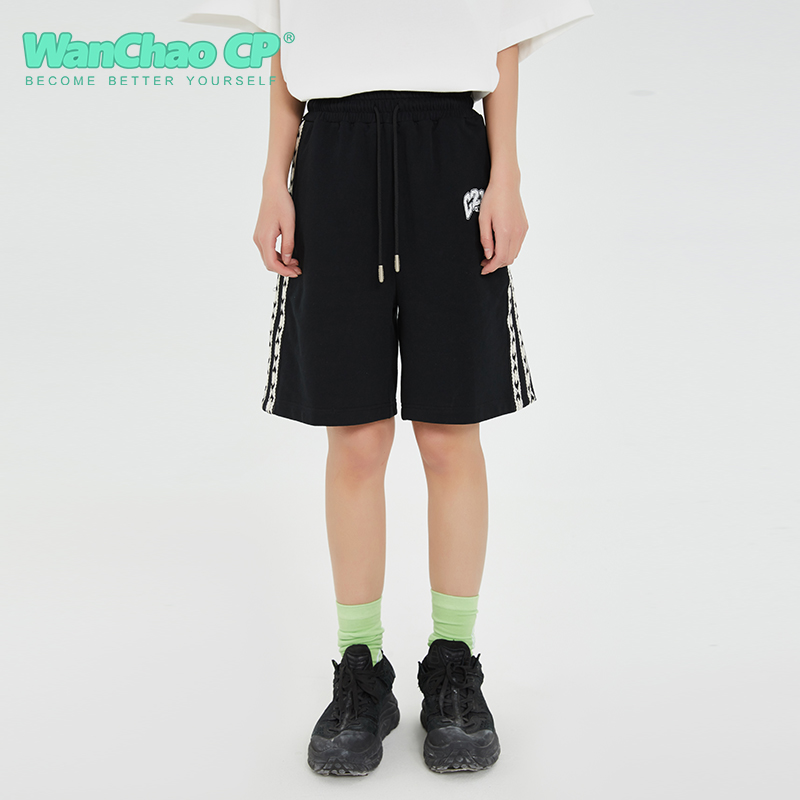 夏季2022新款宽松织带运动男士短裤