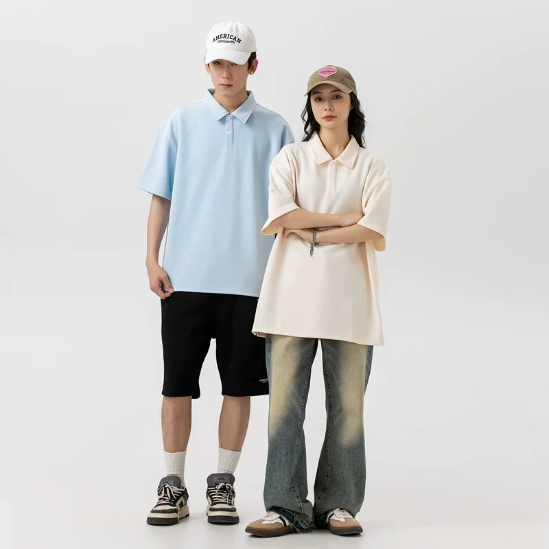 PAOLO DARNLEY/保罗达恩利翻领POLO衫男女夏季透气休闲通勤短袖