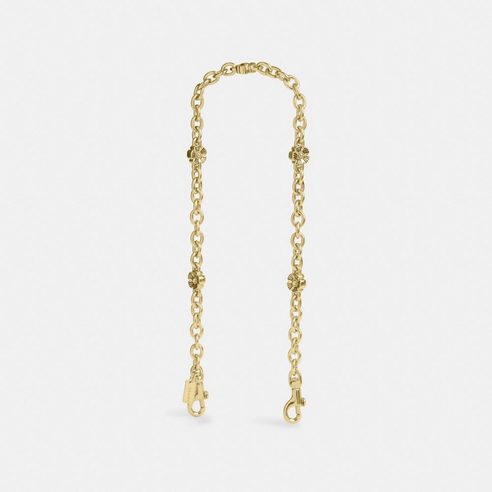 coach floral chain shoulder strap CBS66-IMGLD