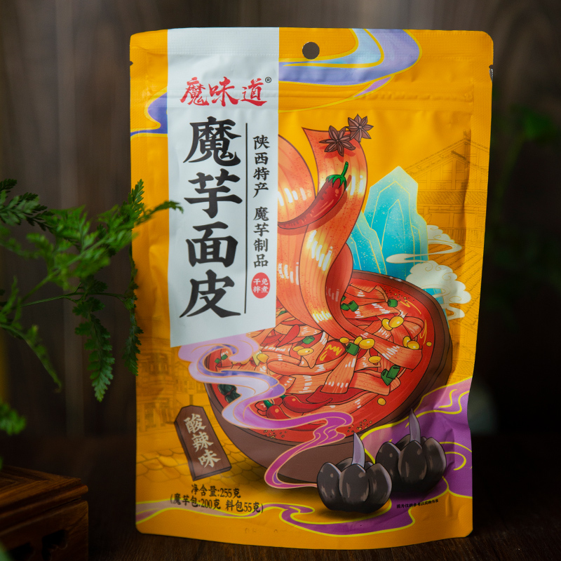 【旬阳馆】  酸辣魔芋面皮   4袋 *255g（含料包）