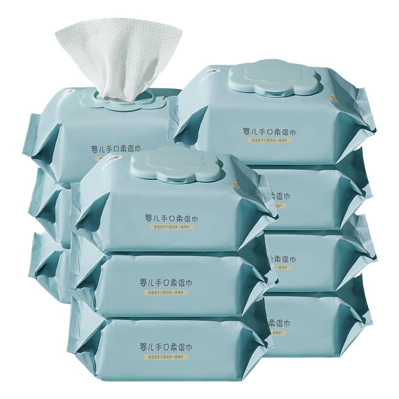 十月结晶-婴儿手口湿巾80抽*10包装