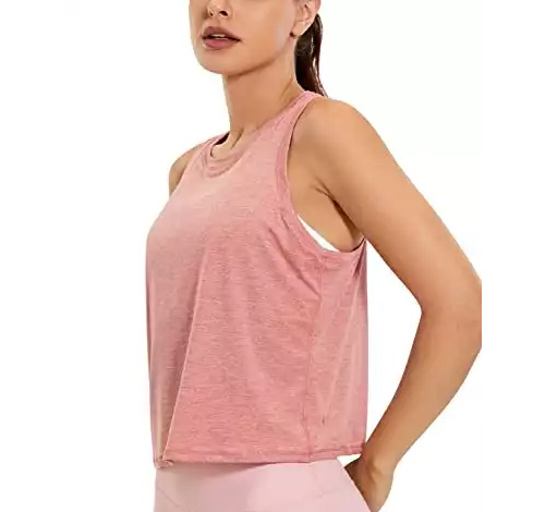 CRZ YOGA Pink Crop Tank