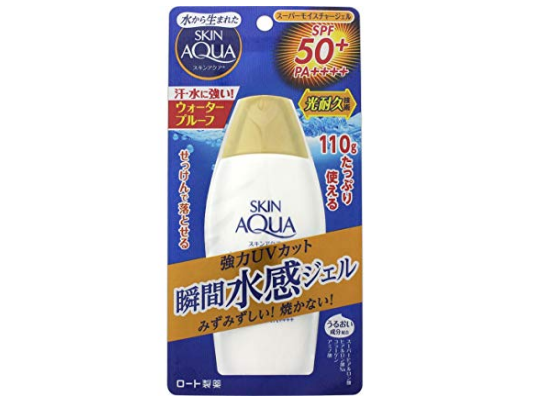 乐敦skinaqua瞬间水感超保湿防晒乳spf50110g