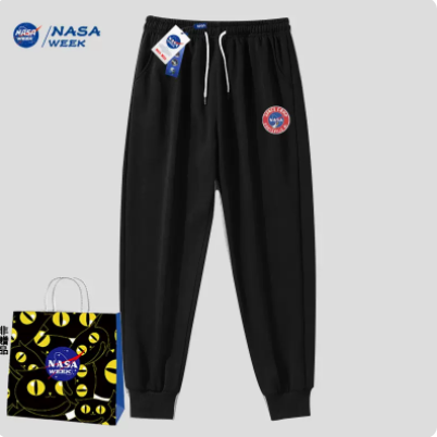 49.9元包邮！NASA WEEK联名加绒运动裤/全家人都能驾驭的经典款！！