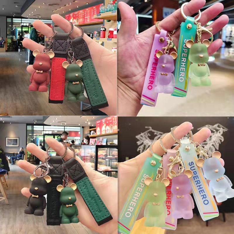 情侣创意北欧领结熊挂件 3个