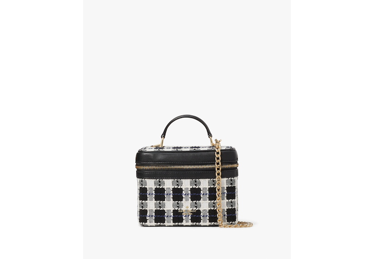 Kate Spade Carey小香风花呢盒子包