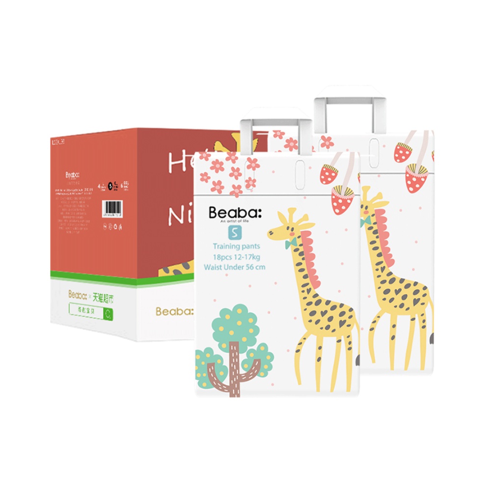 拍4件碧芭宝贝拉拉裤疯狂动物迷XL36片