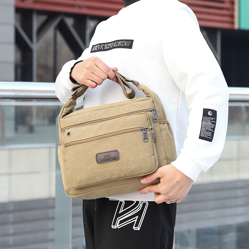 2022款韩版男士休闲时尚斜挎包潮牌男包