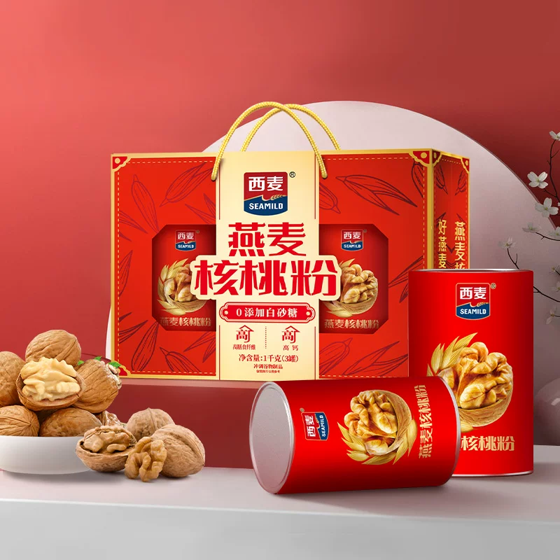 【礼盒】西麦燕麦核桃粉礼盒送长辈中老年营养品麦片健康