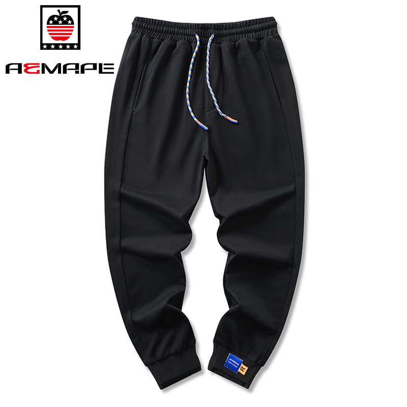 【京东旗舰店】 AEMAPE/ 裤子男士  黑色 M