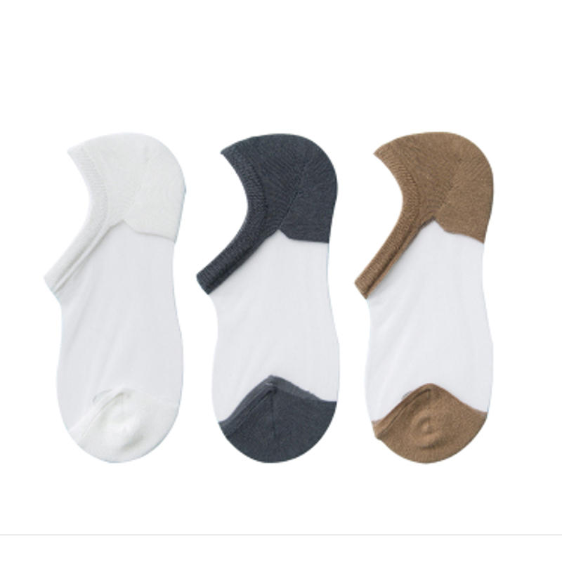 【南极人】玻璃船袜女短防滑3双