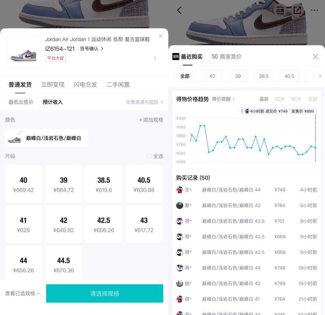 AJ1运动鞋仅需486元！双倍礼金叠加消费券，得物价700元